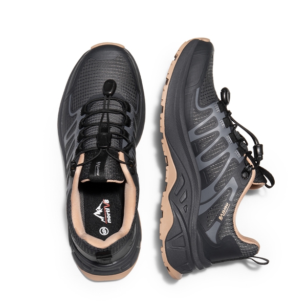 Women's Non-Slip Lightweight Hiking Shoes - CARBON BLACK - 4